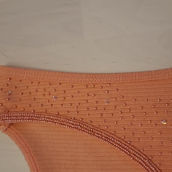 Mod o Doc Sherbert Beaded Neckline Ribbed Tank Top - Picture 6 of 10